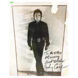 Johnny Cash Autographed 8x10. No COA. See Photos