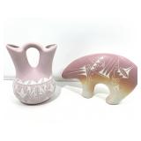 Two Signed Native American Pottery Pieces