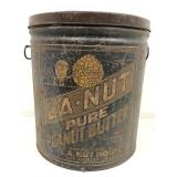 LA Nut House Pure Peanut Butter Large Metal Tin