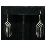 Sterling silver Dangle Earrings With box