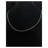 Sterling silver chain necklace 9.5 inches