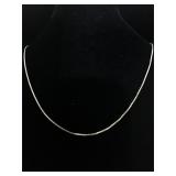 Sterling silver chain necklace 
8.5 inches