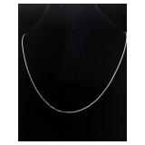 Sterling silver chain necklace 
9.5 inches
