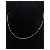 Sterling silver chain necklace 
9 inches