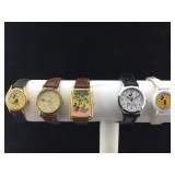 Lot of 5 Mickey Mouse Watches