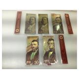 Five (5) Fantasy Foil Banknotes
