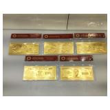 Five (5) Fantasy Foil Banknotes