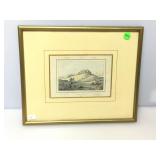 Antique Hand Colored Engraving Dated 1835.