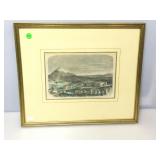 Antique Hand Colored Engraving. Dated 1863.