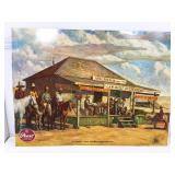 Two Beer Advertising Prints on Cardboard.