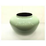 Large celadon vase. 14 in wide x 10 in