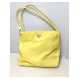 Prada Canary Yellow Tessuto open top tote. Made