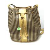 Fendi vintage Striped Cinch sac Shoulder bag.