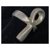 Sterling Silver Ring With Ankh design Size 6.5