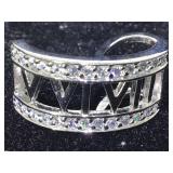 Sterling Silver Pendant with Clear Tourmaline