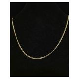 14K Gold Chain Necklace 
9.5 Inches 4.4g