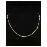 14K Gold Chain Necklace 
8.5 inches 6g