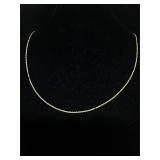14K Gold Chain Necklace 
9 inches 1.1g