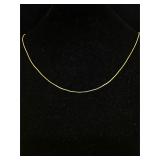 14K Gold Chain Necklace 
10 inches 0.9g