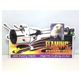 New Flaming River Metal sign 29in wide