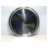 28 in round metal serving tray.
