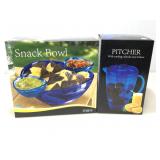 Infuser Pitcher and Snack Bowl both in original
