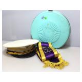 C.E. Ward Co. cap & sash in case