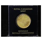 9999 Fine Gold Royal Canadian Mint Coin 
1g