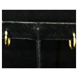 10K Gold Hoop Earrings with box 
0.3g