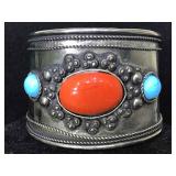 Native American Style Cuff Bracelet 
2.5 inches