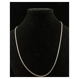 14K White Gold  necklace 15 " long 6.3g