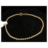 14K gold Bracelet 7 "