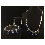 necklace and bracelet and earrings set