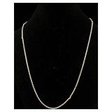 Sterling 16" necklace diamond cut 1.5mm