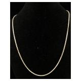 Sterling 16" necklace diamond cut 1.5mm