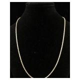 Sterling 16" necklace diamond cut 1.5mm