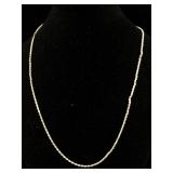 Sterling 16" necklace diamond cut 1.5mm