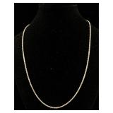 Sterling 16" necklace diamond cut 1.5mm