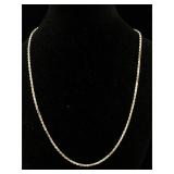 Sterling 16" necklace diamond cut 1.5mm