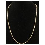 Sterling 16" necklace diamond cut 1.5mm