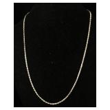 Sterling 16" necklace diamond cut 1.5mm