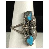 Sterling Indian ring sz 6