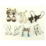 6 pairs Sterling Earrings