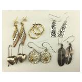 6 pairs Sterling Earrings