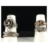 4 Sterling Rings