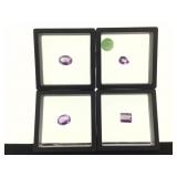 Amesthest gem stones in Specialty cases