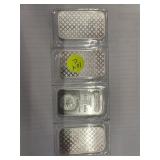 4ea 1 oz  Silver .999 bars 4 silver bars