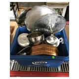 Tub of aluminum ware and more