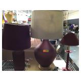 Three table lamps good condition