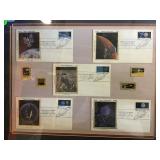NASA space exploration silk first day covers with